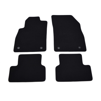 Opel Astra J (2009–2019) – Czarne dywaniki samochodowe welurowe Gold PLUS – Standard